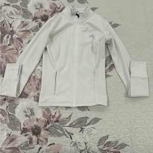 White Oner active zip up